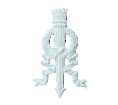 Dolls house cream torch wall - house,