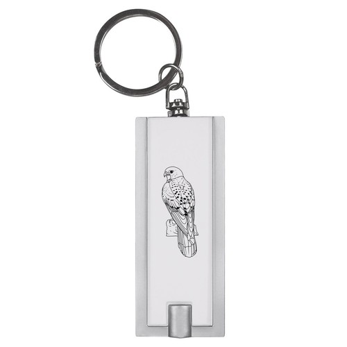 Perched kestrel led keyring - kestrel',